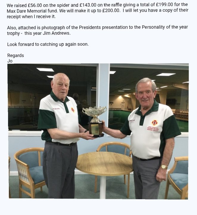 Presidents Day 2024 Dorset County Indoor Bowls Association